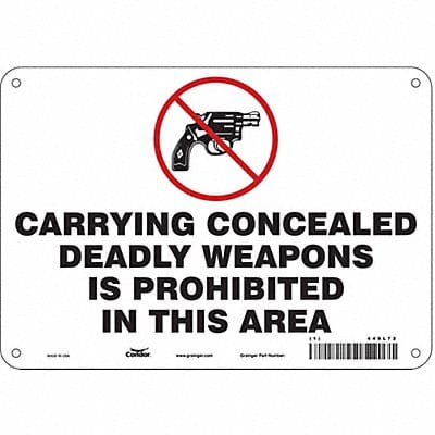 Safety Sign 7 in x 10 in Polyethylene