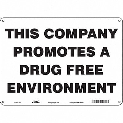 Safety Sign 10 in x 14 in Polyethylene