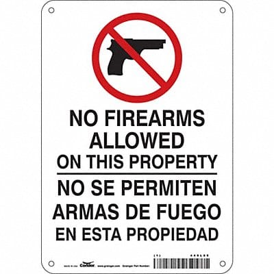 Safety Sign 10 in x 7 in Aluminum
