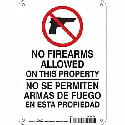 Safety Sign 10 in x 7 in Polyethylene