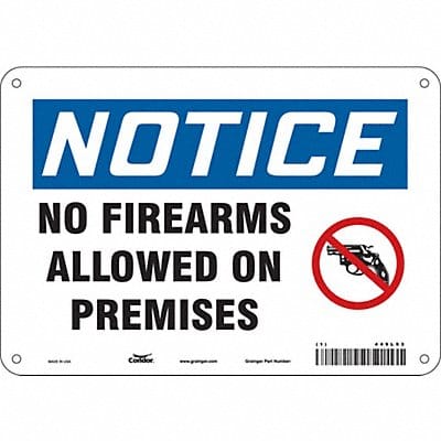 Safety Sign 7 in x 10 in Polyethylene