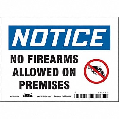Safety Sign 5 in x 7 in Vinyl