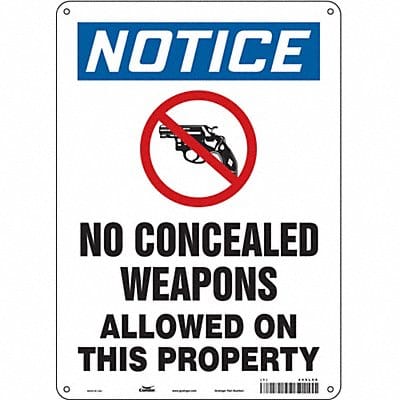 Safety Sign 14 in x 10 in Aluminum