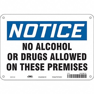 Safety Sign 7 in x 10 in Vinyl