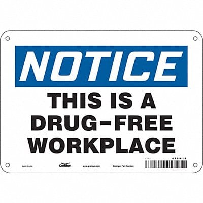 Safety Sign 7 in x 10 in Polyethylene