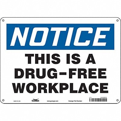 Safety Sign 10 in x 14 in Polyethylene