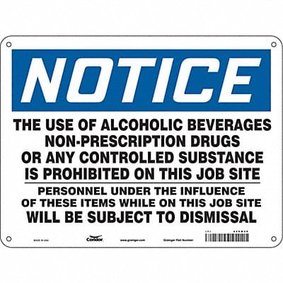 Safety Sign 18 in x 24 in Polyethylene
