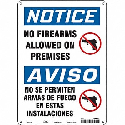 Safety Sign 14 in x 10 in Polyethylene