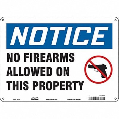 Safety Sign 10 in x 14 in Vinyl