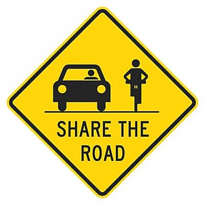 Share The Road Traffic Sign 24 x 24