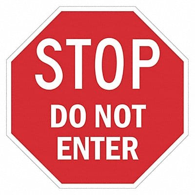 Traffic Sign 24 in x 24 in Aluminum