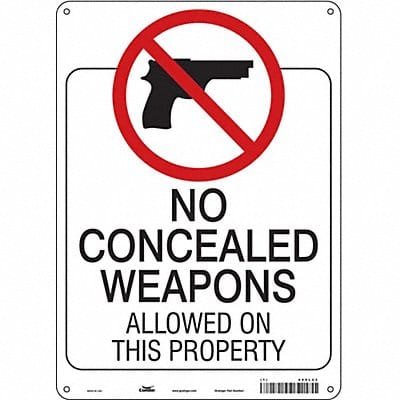 Safety Sign 14 in x 10 in Polyethylene