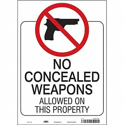 Safety Sign 14 in x 10 in Vinyl