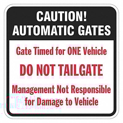 Parking Lot Gate Parking Sign 18 x 18
