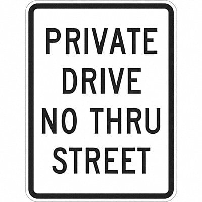 Private Drive Traffic Sign 24 x 18
