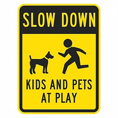 Kids and Pets at Play Sign 24 x 18