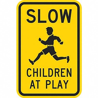 Children at Play Traffic Sign 24 x 18