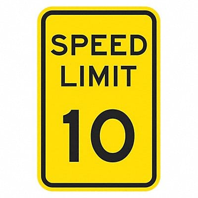Speed Limit Warning Traffic Sign 24 x18