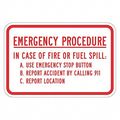 Designated Parking Sign 18x12in Alum
