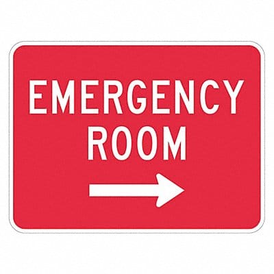 Emergency Room Traffic Sign 12 x 18