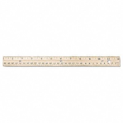 Ruler 12 Wood English/Metric