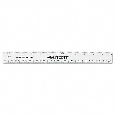 Ruler 12 Non-Shatter Clear