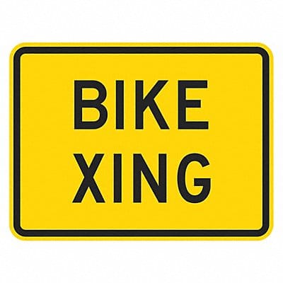 Bike Xing Traffic Sign 12 x 18
