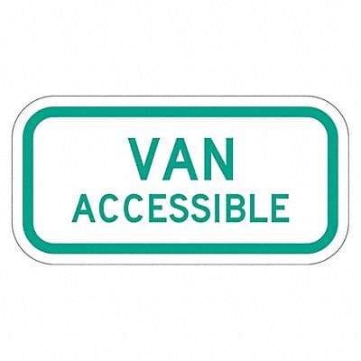 Van Accessible Parking Sign 6 x 12