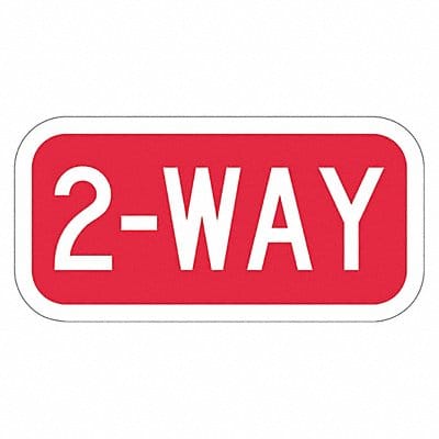 2-Way Traffic Sign 6 x 12