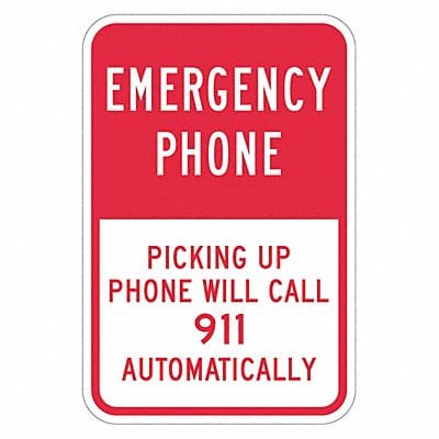 Informational Sign 18in x 12in Aluminum