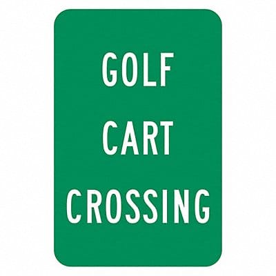 Golf Cart Crossing Traffic Sign 18 x12