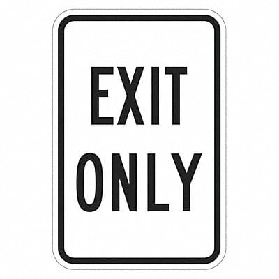 Exit Only Parking Sign 18 x 12