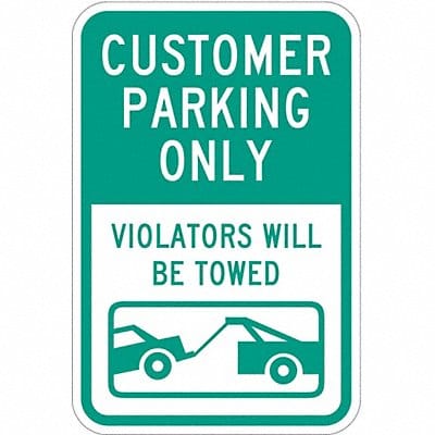 Customer Parking Sign 18 x 12