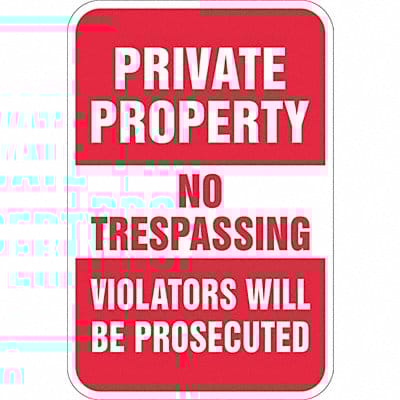 Facility Sign 18 in Aluminum