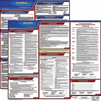 LaborLaw Poster Fed/STA AK ENG 20inH 3yr