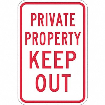 Damage Theft Liablty ParkingSign 18x12in