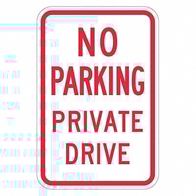 Driveway No Parking Sign 18 x 12