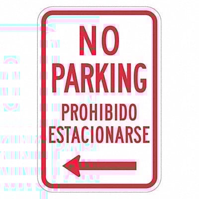 No Parking Sign 18 x 12