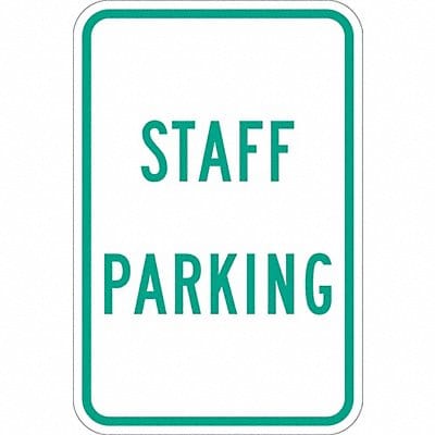 Staff Parking Sign 18 x 12 Staff Parking Sign 18 x 12
