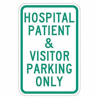 Visitor  Patient Parking Sign 18 x 12