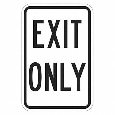 Exit Only Parking Sign 18 x 12