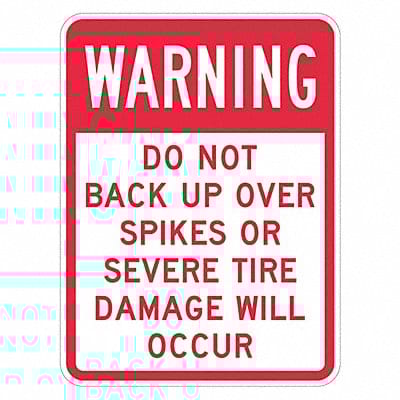 Rflctv Accdnt Prevent Warn Sign 18x12in