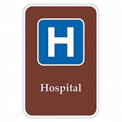 Hospital Traffic Sign 18 x 12