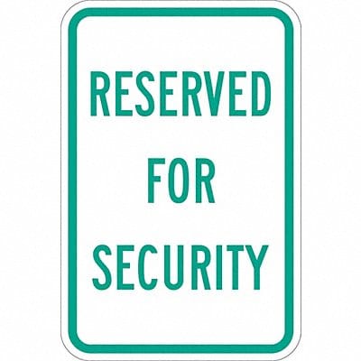 Security Parking Sign 18 x 12