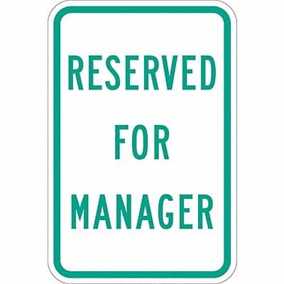 Faculty Parking Sign 18 x 12