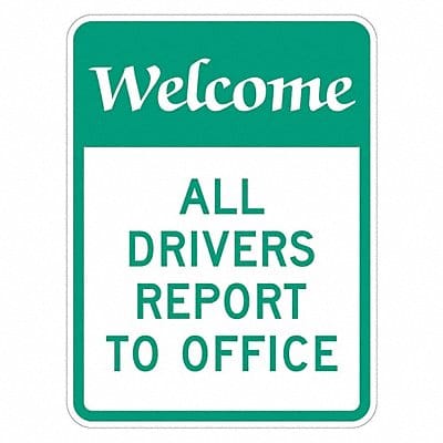 Rflctv Loading Unload Warn Sign 18x12in