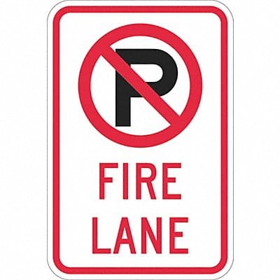 Fire Lane Parking Sign 18 x 12