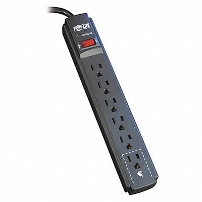 Surge 6 Outlet 15ft cord 790J Black