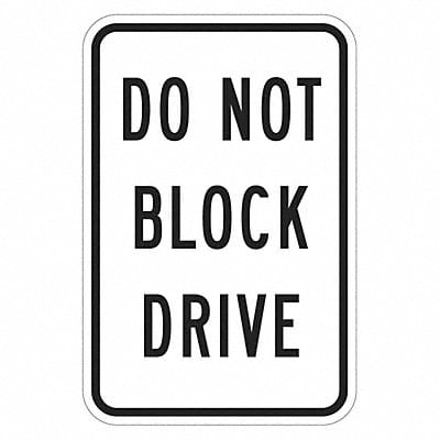 Driveway No Parking Sign 18 x 12