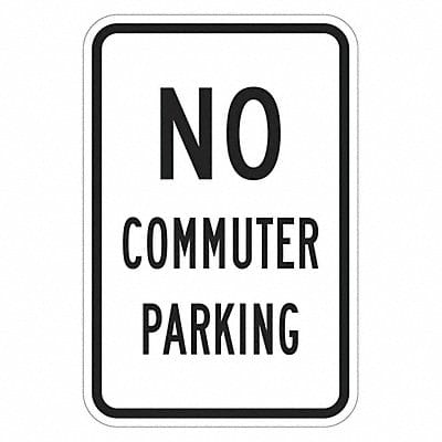 No Commuter Parking Sign 18 x 12